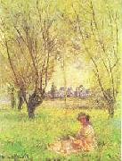 Claude Monet Woman Seated Under the Willows china oil painting reproduction